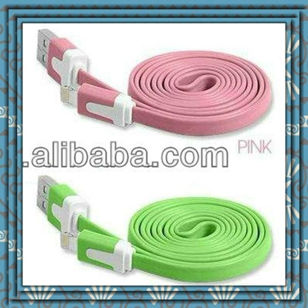 particular appearance fashion style 8 pin colorful usb data cable for iphone/ipo 2