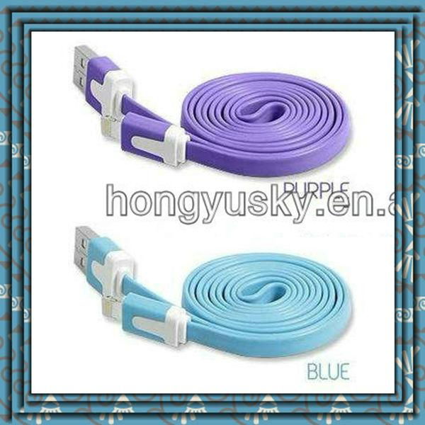 particular appearance fashion style 8 pin colorful usb data cable for iphone/ipo 3