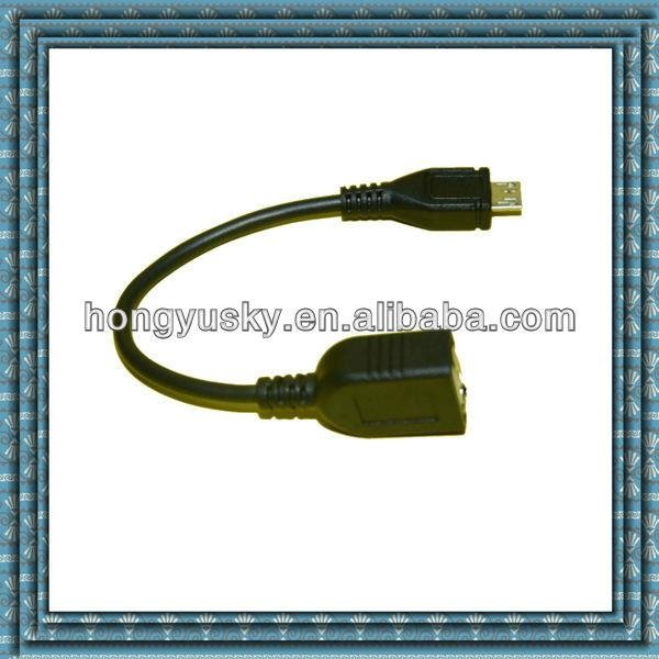 Convenient compact and connect two mobile phone female micro usb to male micro u