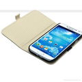 Hot stylish wallet leather case for samsung galaxy s4 i9500 5