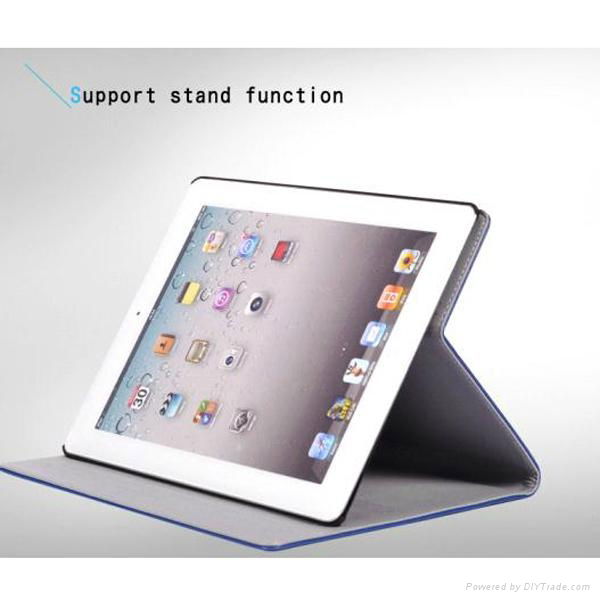 smart genuine leather case for iPad 4