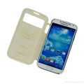 S view cover flip leather case for samsung galaxy S4 i9500 with dormancy holster 5
