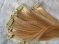 brazilian virgin clip in human hair extension 2