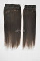 brazilian human hair double weft clip in hair extension 3