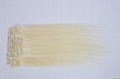 brazilian human hair double weft clip in hair extension 4