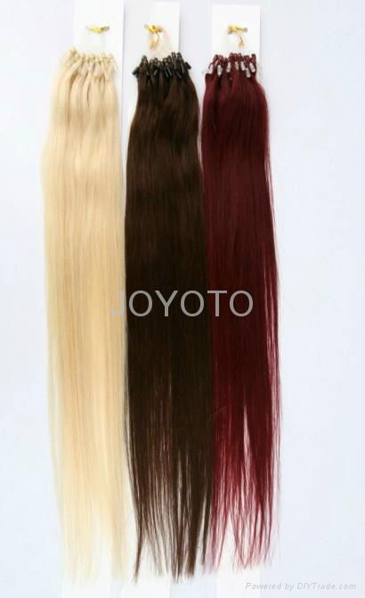 micro loop rings brazilian human hair extensions 8"-30" 4