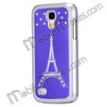 Newest Diamond Eiffel Tower Aluminium Hard Cover Case for Samsung Galaxy S4 Mini 4