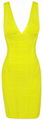 2013 yellow bandage dresses  4