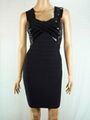 Black high quality lady bandage dress  1