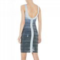 silver beads gradient grey women's dress supplier 2