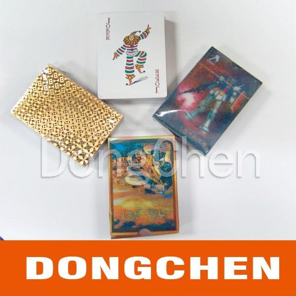 3D embossing playing cards with low price and high quality