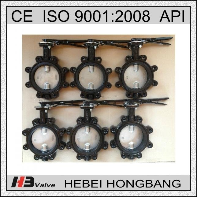 Dual Alxe lug type soft seal butterfly valve 3