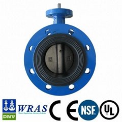 Flange type soft seal butterfly valve