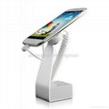 Mobile phone anti-theft display stand with sensor head and charge cable 1