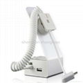 Mobile phone anti-theft display stand with sensor head and charge cable 5