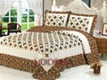 Patchwork 100%Cotton Quilt Bed Setting 3PCS & 4PCS 1