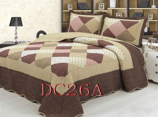 100% Cotton Patchwork Quilt 3PCS & 4 PCS Bed Setting 4