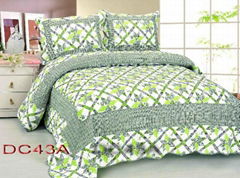 Patchwork 100%Cotton Quilt Bed Setting 3PCS & 4PCS