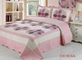 Patchwork 100%Cotton Quilt Bed Setting 3PCS & 4PCS 1