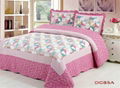 Patchwork 100%Cotton Quilt Bed Setting 3PCS & 4PCS 4