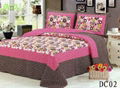 Patchwork 100%Cotton Quilt Bed Setting 3PCS & 4PCS 2