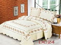 Patchwork 100%Cotton Quilt Bed Setting 3PCS & 4PCS 3