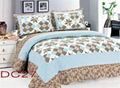 Patchwork 100%Cotton Quilt Bed Setting 3PCS & 4PCS 5