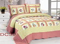 100% Cotton Patchwork Quilt 3PCS & 4 PCS Bed Setting 4