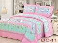 Patchwork 100%Cotton Quilt Bed Setting 3PCS & 4PCS 1