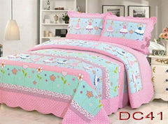 Patchwork 100%Cotton Quilt Bed Setting 3PCS & 4PCS