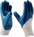 3/4 coated nitrile glove 1