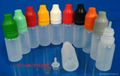 Squeeze dropper bottles with double insurance cap and with  tamper evident cap 2