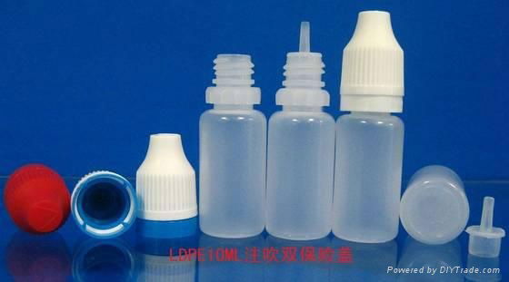 Squeeze dropper bottles with double insurance cap and with  tamper evident cap 3