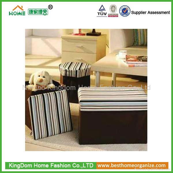 Fabric Folding Storage Ottoman