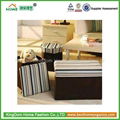 Fabric Folding Storage Ottoman 1