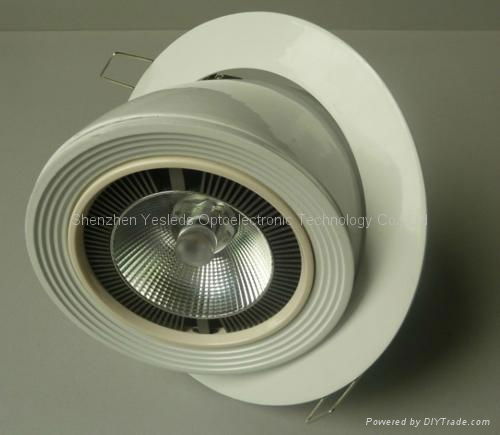 12W15W Epistar Chips Rotating COB Downlight 2