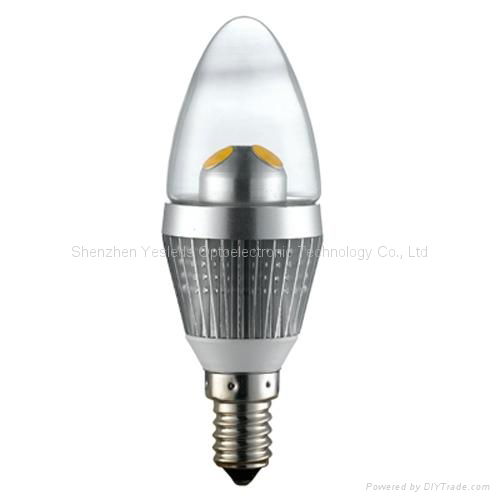 3W 4W  E14 E27 LED candle light bulb 2