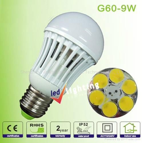 9W E27 SMD3014 led bulb light  3
