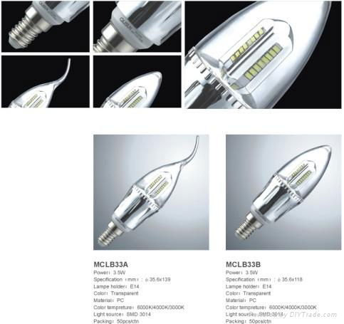 igh lumen SMD led candle bulb 2