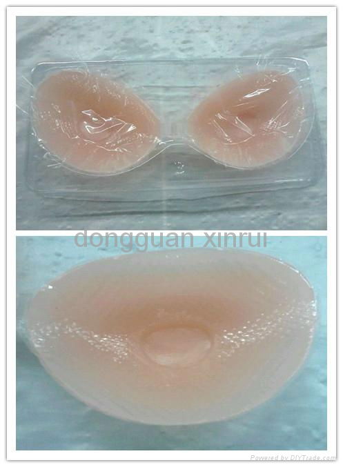 strapless backless self-adhesive silicone bra with mesh inside