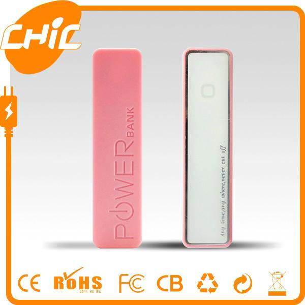 compact design 2600mAh portable usb charger