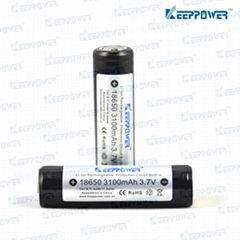 KeepPower protected Panasonic18650 battery for 3100mah Panasonic NCR18650A