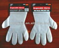 0.6g -1.5g Transparent Plastic Folded PE Gloves 4