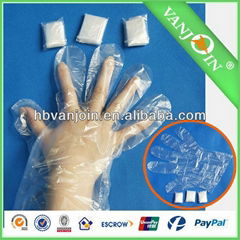 0.6g -1.5g Disposable Plastic PE Gloves