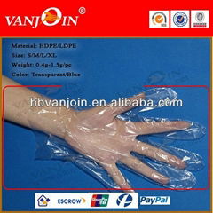 0.6g -1.5g Disposable Food Contact Gloves