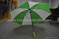 30inch double ribs golf umbrella with wooden handle 3