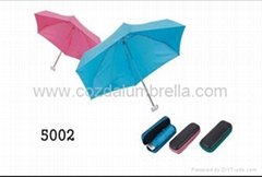 Super mini 5fold umbrella,pocket umbrella with eva case