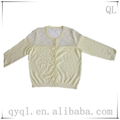 Yellow knitted sweater lace design fashionable 2013   2