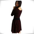 Wholesale wine red dresses women sweater