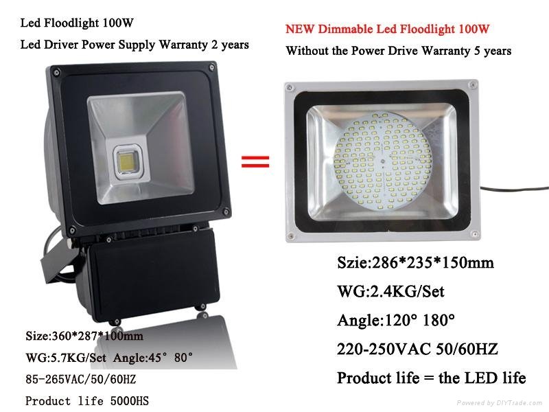 Dimmable Led Floodlights-100W 2